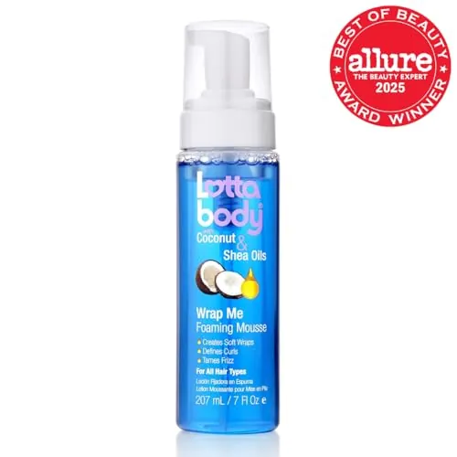 Lottabody Wrap Me Foaming Mousse Review for Curly Hair image 2