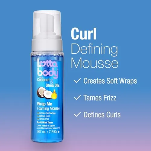 Lottabody Wrap Me Foaming Mousse Review for Curly Hair image 5