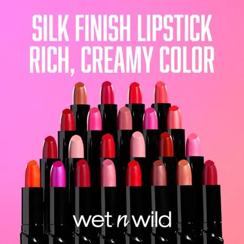 wet n wild Silk Finish Lipstick Review: Dark Pink Frost image 6