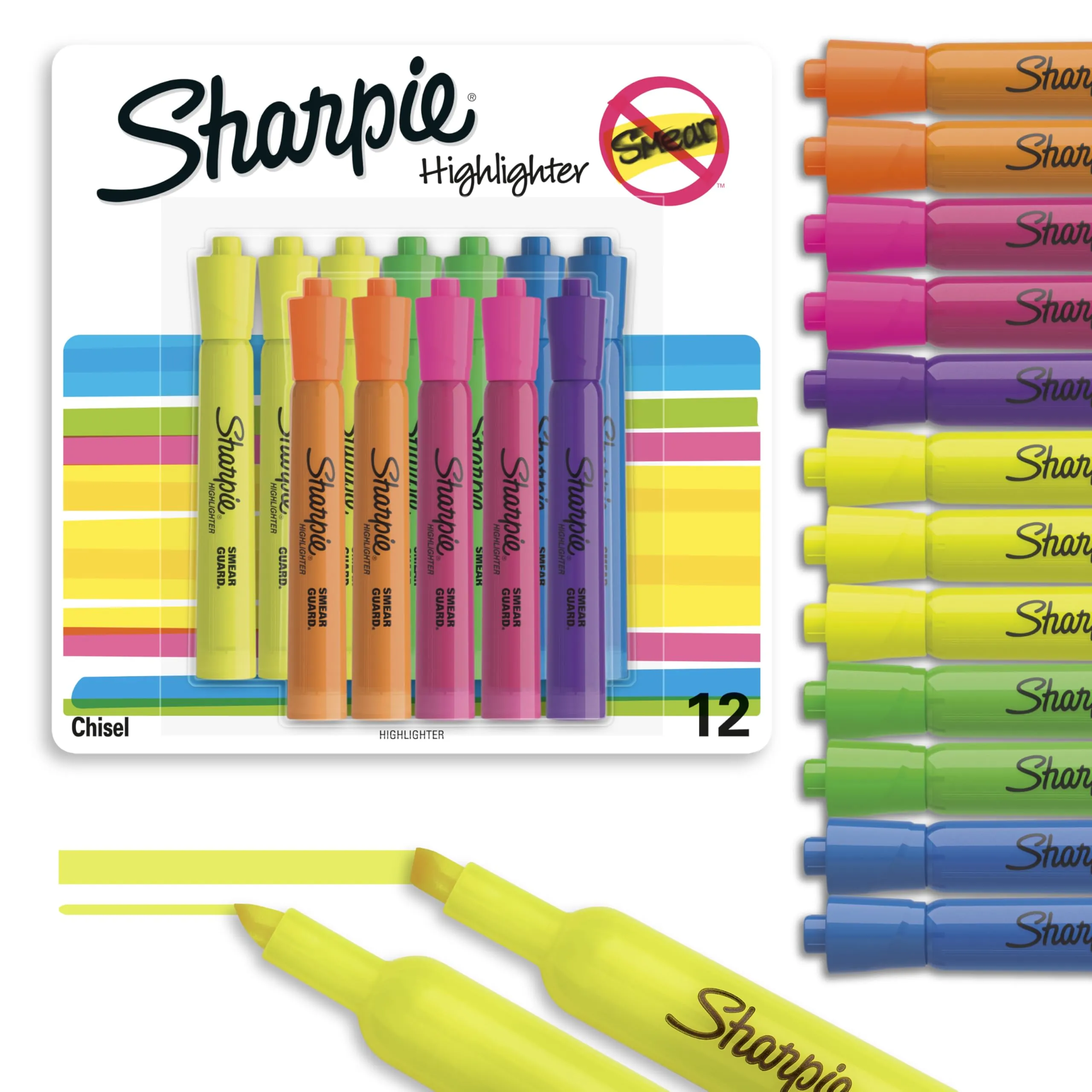 Sharpie Tank Highlighters Review: 12-Count Chisel Tip Set image 8