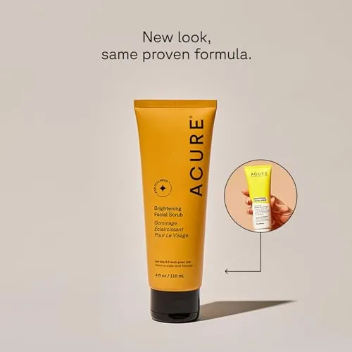 Acure Brightening Facial Scrub Review: Exfoliating Face Wash image 2