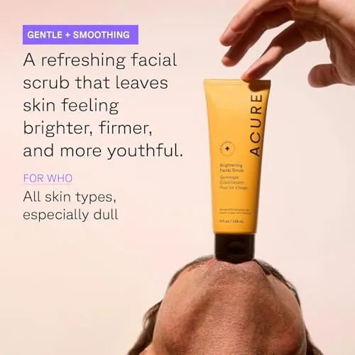 Acure Brightening Facial Scrub Review: Exfoliating Face Wash image 4