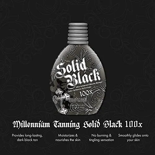 Millennium Tanning SOLID BLACK 100X Tanning Lotion Review image 2