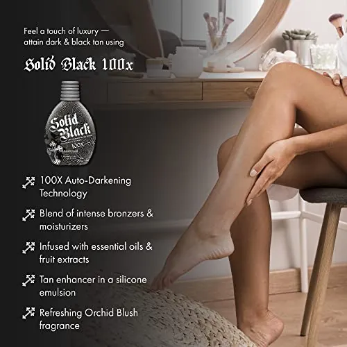 Millennium Tanning SOLID BLACK 100X Tanning Lotion Review image 3