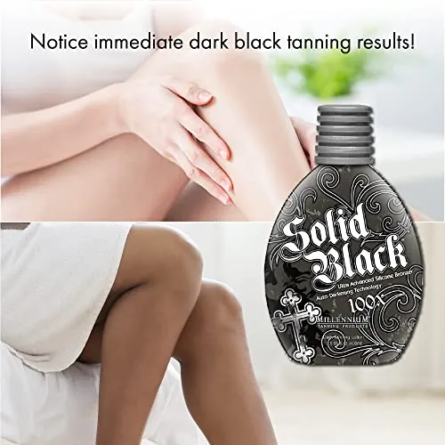 Millennium Tanning SOLID BLACK 100X Tanning Lotion Review image 4