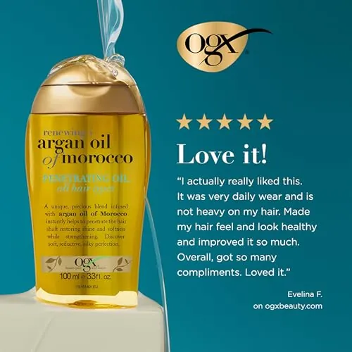 OGX Renewing + Argan Oil of Morocco Hair Oil Review image 3
