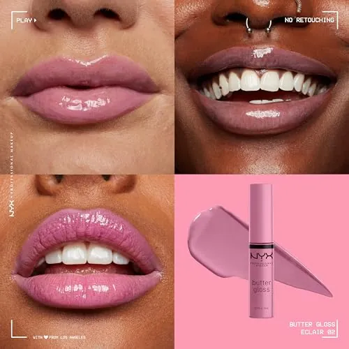 NYX Butter Gloss Eclair Review: Non-Sticky Pink Lip Gloss image 3