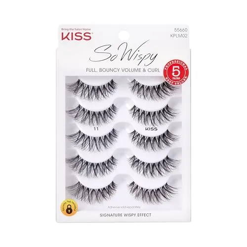 KISS So Wispy False Eyelashes Review: Wispy 12mm Lashes