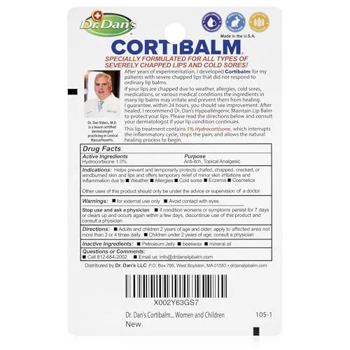 Dr. Dan's CortiBalm Review: Hydrocortisone Lip Balm image 3