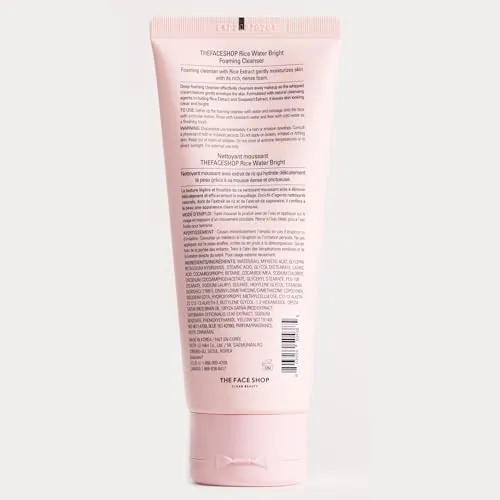 The Face Shop Rice Water Bright Foaming Cleanser Review image 2