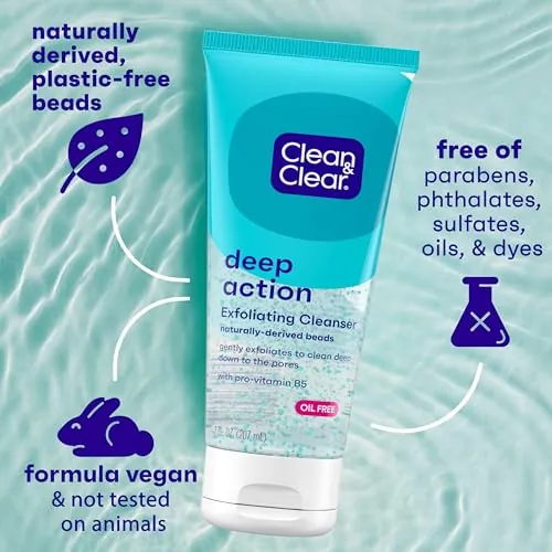 Clean & Clear Deep Action Exfoliating Facial Cleanser Review image 3