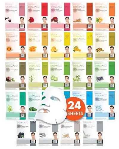 DERMAL 24 Combo Pack Sheet Mask Review: Hydration & Value
