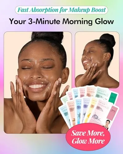 DERMAL 24 Combo Pack Sheet Mask Review: Hydration & Value image 3