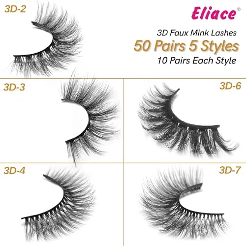 Eliace Faux Mink Lashes Review: 50-Pair Cat-Eye Set image 4