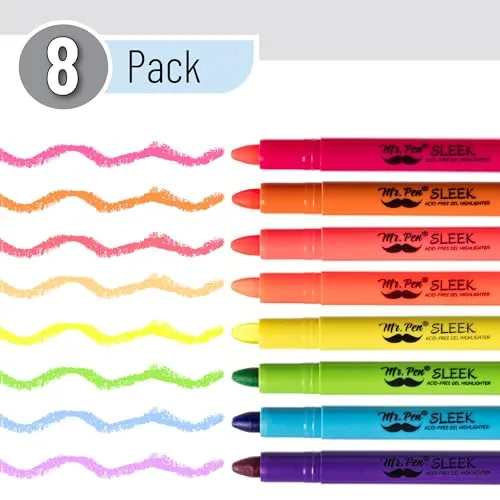 Mr. Pen No Bleed Gel Highlighters Review image 2