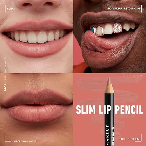 NYX Slim Lip Pencil Nude Pink Review: Creamy Lip Liner image 3
