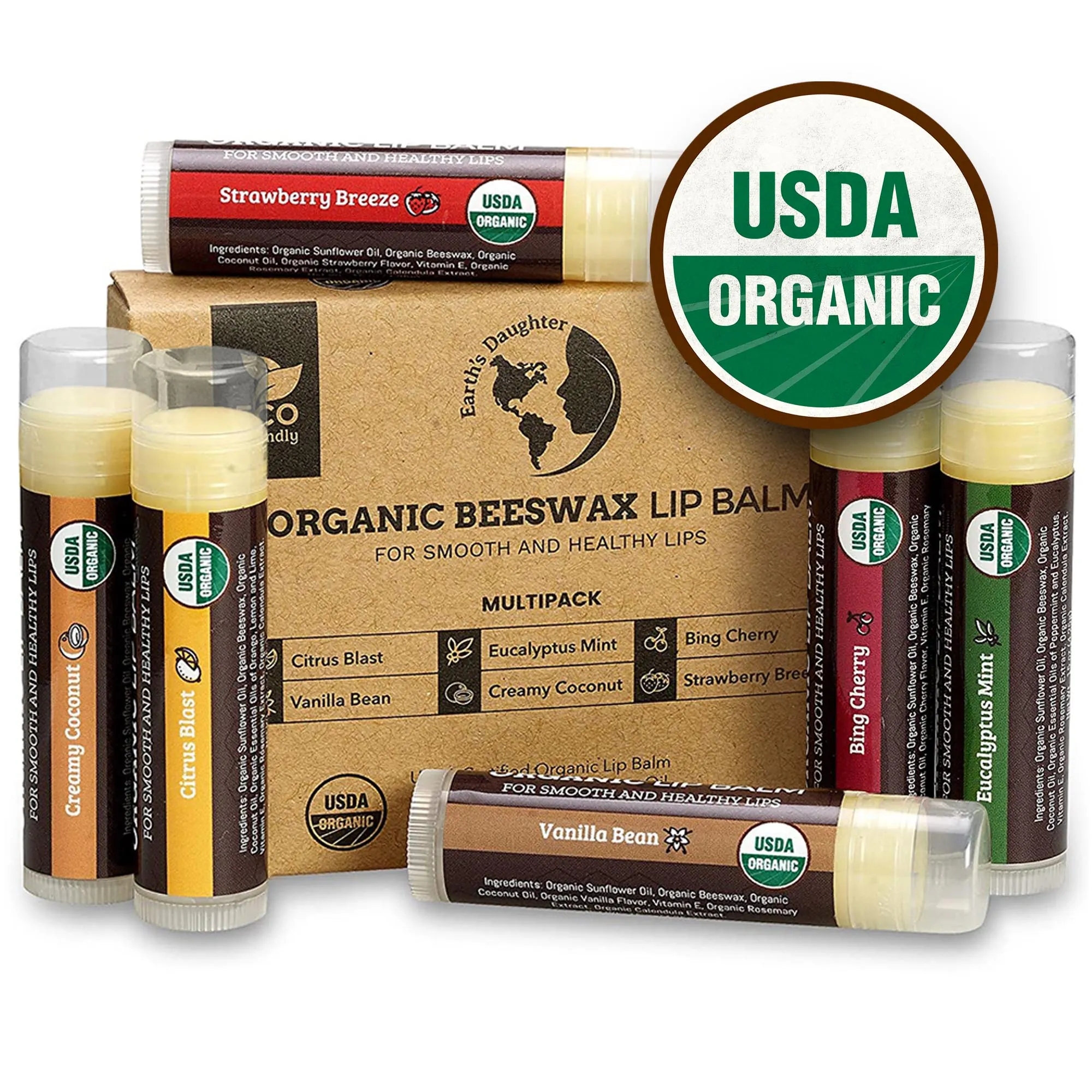 Earth's Daughter USDA Organic Lip Balm 6-Pack Review image 9
