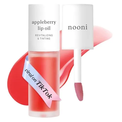 NOONI Appleberry Lip Oil Review: Glossy Lip Stain