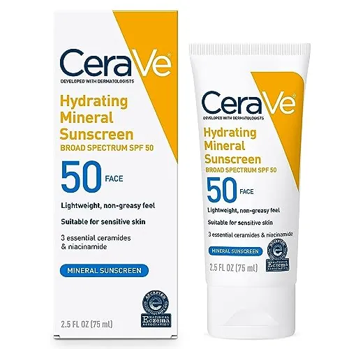 CeraVe 100% Mineral Sunscreen SPF 50 Face Review image 1