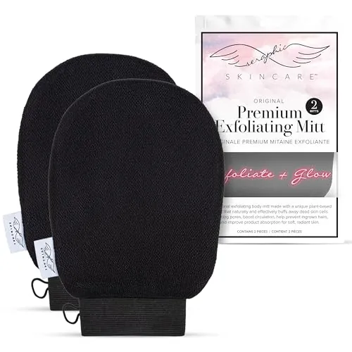 Seraphic Skincare Exfoliating Mitt Review: Body Scrub Glove