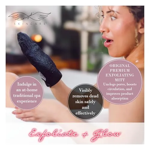 Seraphic Skincare Exfoliating Mitt Review: Body Scrub Glove image 2
