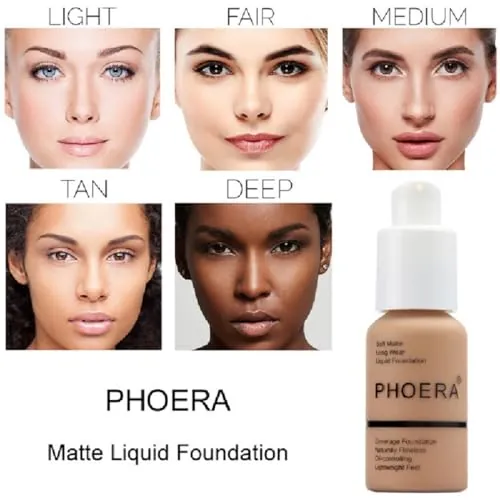 PHOERA 102 Nude Foundation Review: Full Coverage Matte image 3