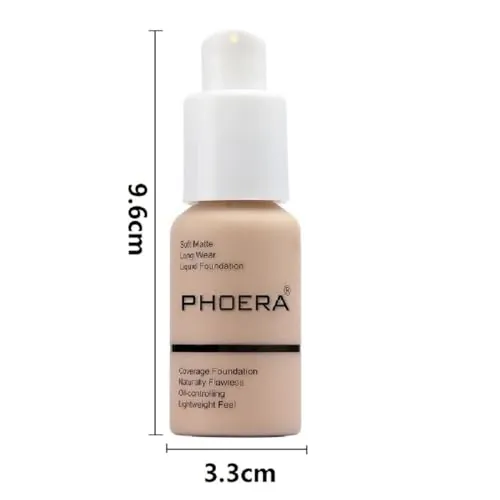 PHOERA 102 Nude Foundation Review: Full Coverage Matte image 7
