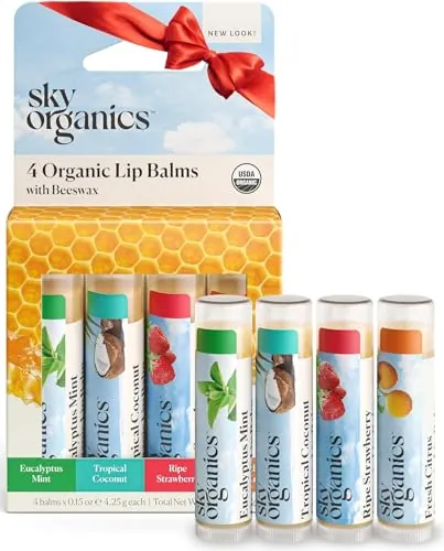 Sky Organics Organic Lip Balm Review: Beeswax 4...