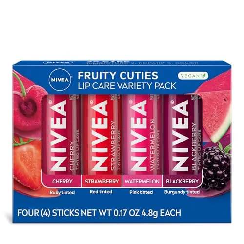 NIVEA Fruity Tinted Lip Balm Variety Pack Review