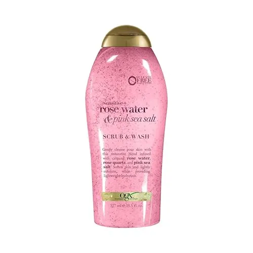 OGX Sensitive + Rose Water Body Scrub Review