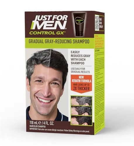 Just for Men Control GX Shampoo Review: Gradual Grey Coverage