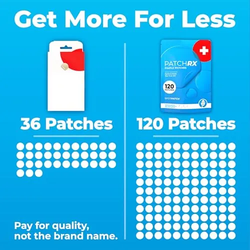 PatchRx Pimple Patches Review: 120 Hydrocolloid Acne Dots image 5