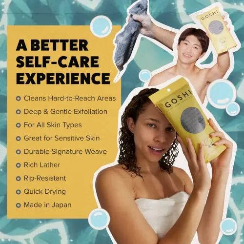 GOSHI Exfoliating Shower Towel Review: Body Washcloth image 4