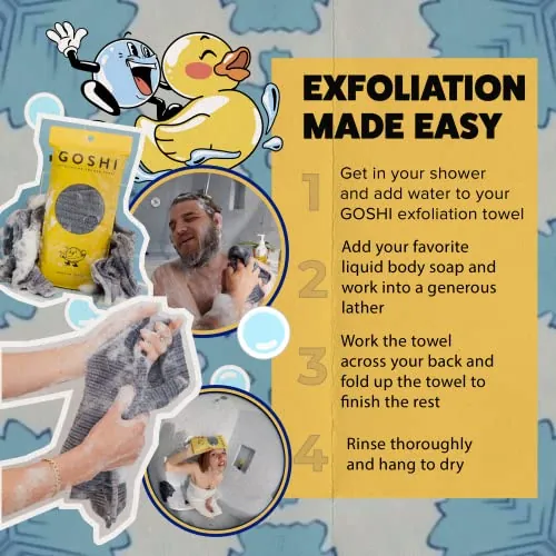 GOSHI Exfoliating Shower Towel Review: Body Washcloth image 7