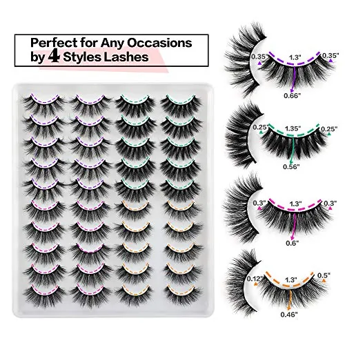 JIMIRE 20 Pairs False Eyelashes Review image 3