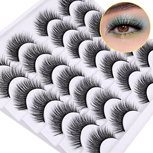 Newcally Lashes Review: Natural Wispy False Eyelashes image 2