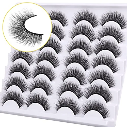 Newcally Lashes Review: Natural Wispy False Eyelashes image 3