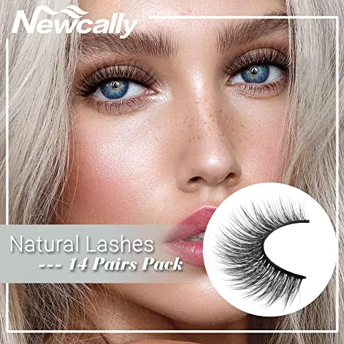 Newcally Lashes Review: Natural Wispy False Eyelashes image 6