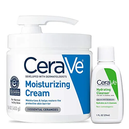 CeraVe Moisturizing Cream & Hydrating Facial Cl...