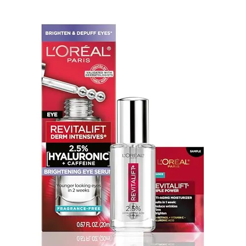 L'Oreal Revitalift Eye Serum Review: Hyaluronic + Caffeine image 9