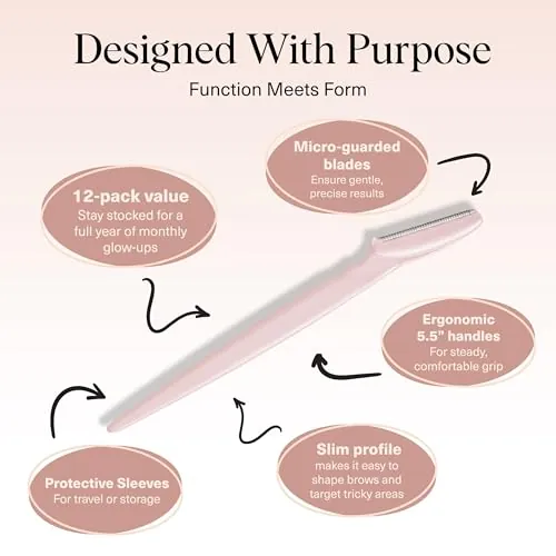 Kitsch Dermaplane Razor Review: Face Razor & Eyebrow Trimmer image 4