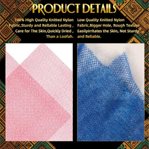 UJFQBH African Bath Sponge Review: Exfoliating Net Scrubber image 4
