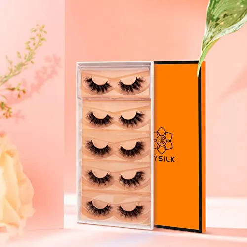 DYSILK Fluffy 16mm Lashes Review: 5 Pair Faux Mink Strips image 6