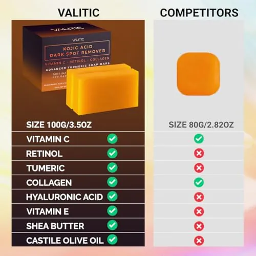 VALITIC Kojic Acid Soap Review: Dark Spot Remover Bar image 4