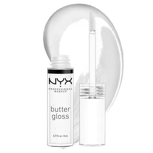 NYX Butter Gloss Sugar Glass Review: Clear Lip Gloss