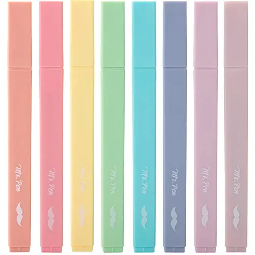Mr. Pen Aesthetic Highlighters Review: Pastel 8...