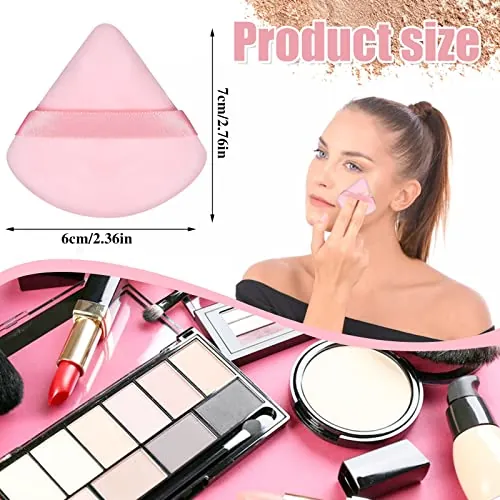 Pimoys 6 Pieces Powder Puff Review: Velour Makeup Puffs image 2