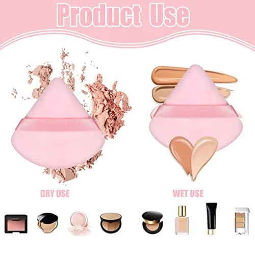 Pimoys 6 Pieces Powder Puff Review: Velour Makeup Puffs image 4
