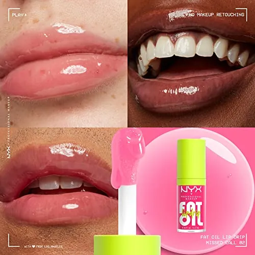 NYX Fat Oil Lip Drip Review: Sheer Pink Lip Oil Gloss image 2