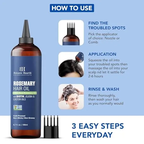 Botanic Hearth Rosemary Hair Oil Review: Scalp & Hair Care image 3